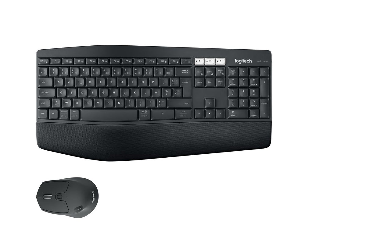 Logitech MK850 Performance teclado Ratón incluido Universal RF Wireless + Bluetooth AZERTY Francés Negro