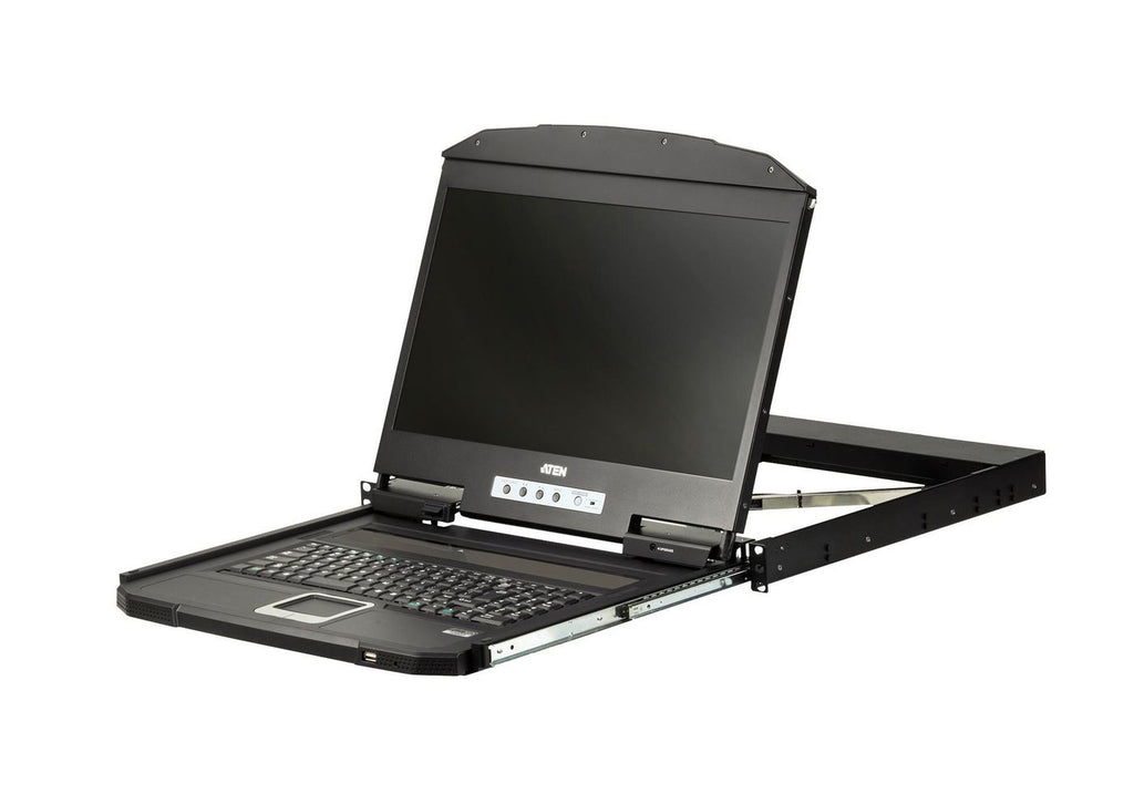ATEN CL3100NX consola de rack 47 cm (18.5") 1366 x 768 Pixeles Metal, Plástico Negro 1U
