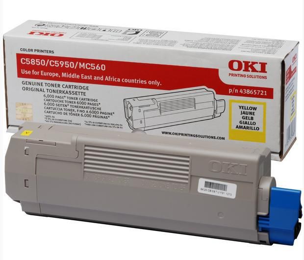 OKI Toner Yellow 43865721