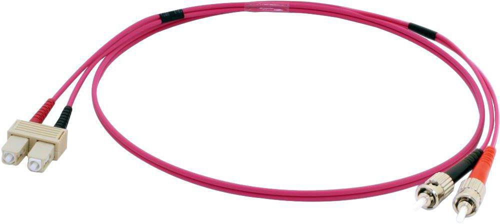 Microconnect FIB122002-4 Cable de fibra óptica e InfiniBand 2 m ST SC Violeta