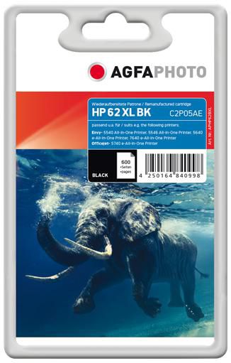 AgfaPhoto Ink Black HP No. 62 XL APHP62BXL