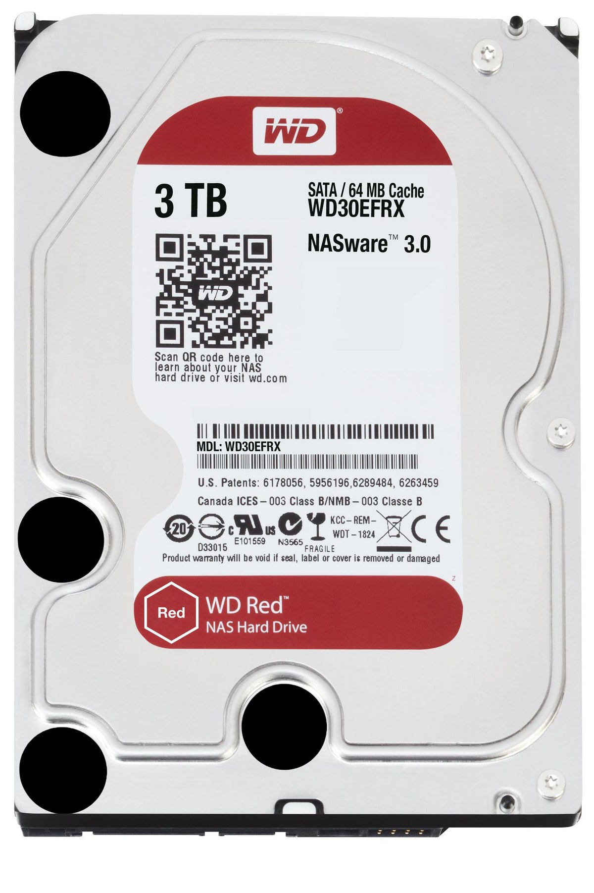 OEM Western Digital 3TB Red Hard WD30EFRX-RFB – Reacondicionado