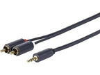 Vivolink PROMJRCA5 cable de audio 5 m 3,5mm 2 x RCA Negro