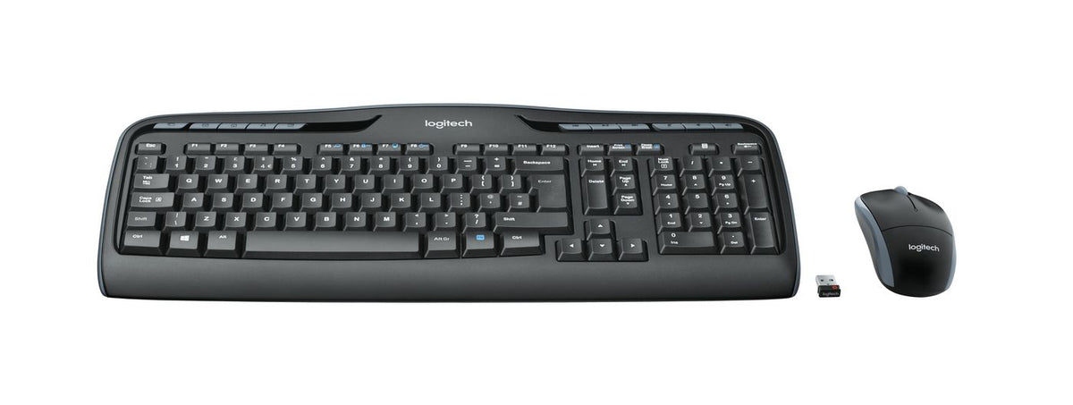Logitech MK330 teclado Ratón incluido Oficina USB QWERTZ Alemán Negro