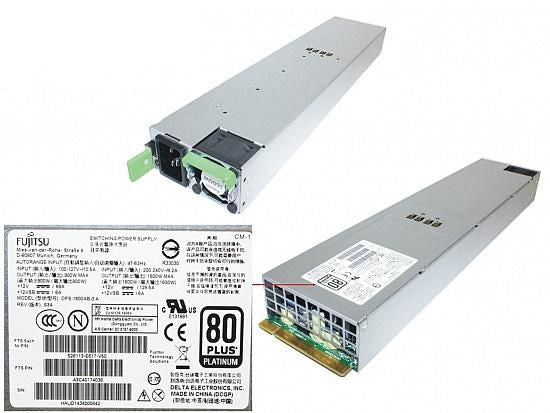Fujitsu S26113-F617-L50 unidad de fuente de alimentación 1600 W 1U Acero inoxidable – Reacondicionado