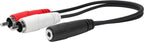 Vivolink PROMJFRCAM0.2 cable de audio 0,2 m 3,5mm 2 x RCA Negro