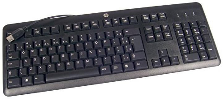 HP 672647-053 teclado Oficina USB AZERTY Francés Negro