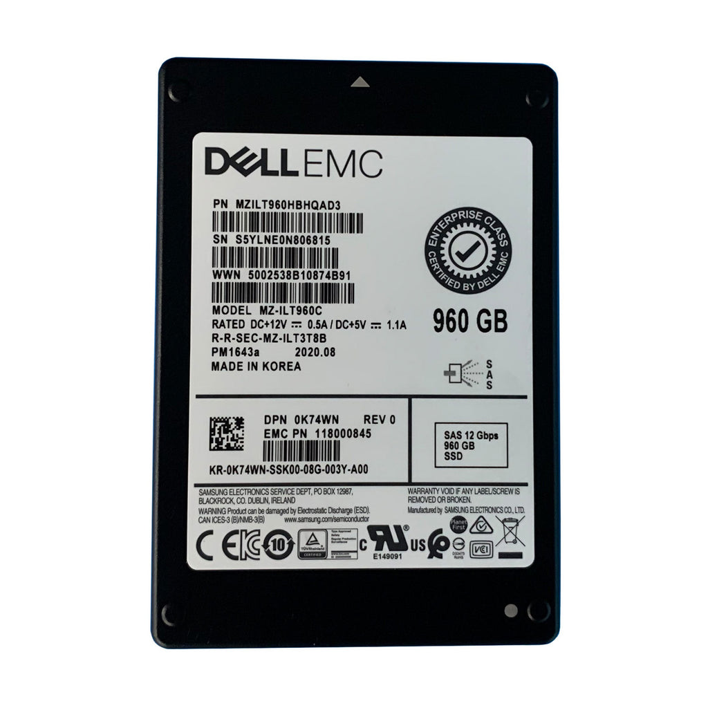 Dell SSDR,960G,2E,IS12.2.5,M-P3A,EC K74WN-RFB – Reacondicionado (3)