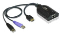 ATEN KA7168-AX cable para video, teclado y ratón (kvm) Negro, Metálico, Púrpura
