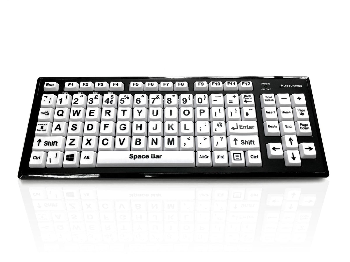 Accuratus KYB-M2BLK-UCUHBT teclado Doméstico RF Inalámbrico + Bluetooth QWERTY (2)