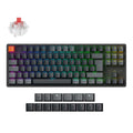 Keychron K8 QMK teclado Universal USB + RF Inalámbrico + Bluetooth Nórdico Negro (K8X-J1Z-BO)