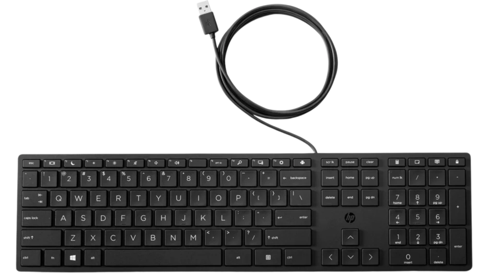 Teclado de escritorio HP con cable, distribución francesa, L96909-051