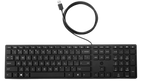 Teclado de escritorio HP con cable, distribución francesa, L96909-051