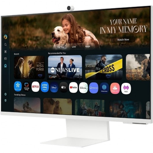 Smart Monitor Samsung M8 M80F S32FM801UU 32'/ 4K/ Multimedia/ Regulable en altura/ Smart TV/ Webcam/ Blanco - LS32FM801UUXDU (2)