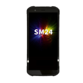 M3 Mobile SM24, Android, pantalla HD+ de 6", octa-core de 2.4 GHz, 8 GB de RAM, 128 GB de almacenamiento, escáner 2D, NFC, Wi-Fi 6E, Bluetooth 5.3, cámaras de 16MP/8MP, certificado IP67 y MIL-STD-810H con batería intercambiable en caliente.