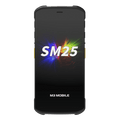 M3 Mobile SM25, pantalla FHD+ de 6", octa-core de 2.4GHz, 8GB RAM, 128GB almacenamiento, lector 2D SE5500 (smart focus), Wi-Fi 6E, Bluetooth 5.3, NFC, batería intercambiable en caliente de 4000mAh, IP67, MIL-STD-810H, negro.