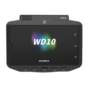 M3 Mobile WD10, ordenador portátil vestible con pantalla de 4", Android OS, Qualcomm QCM2290, 4 GB RAM, 64 GB almacenamiento, cámara de 13 MP, 4G LTE, GPS, Wi-Fi, Bluetooth, NFC y batería de 3350 mAh.