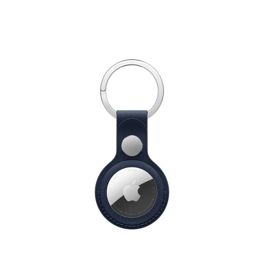Estuche para Airtag - microtwill, stainless steel - azul oscuro - para iPhone/iPad/iPod