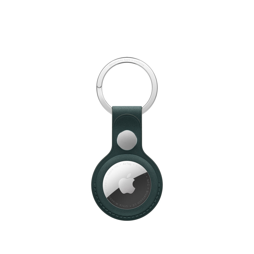 Estuche para Airtag - microtwill, stainless steel - verde oscuro