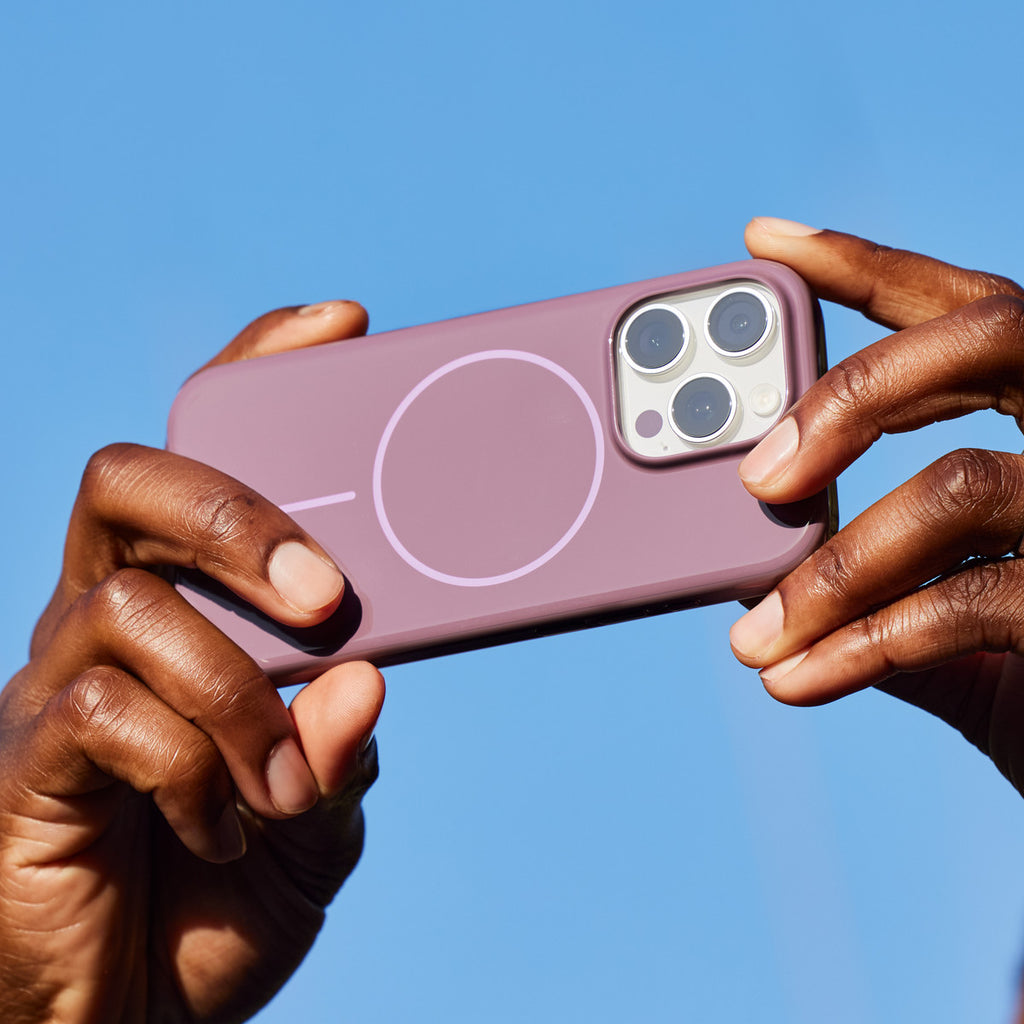 Tapa protectora para teléfono móvil - compatibilidad con MagSafe - plástico - violeta atardecer - para iPhone 16 Pro Max