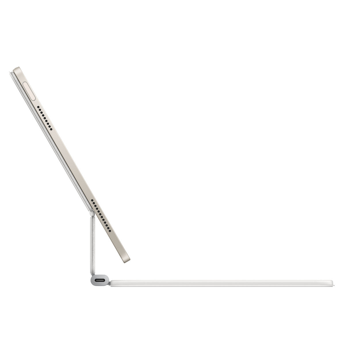 Caja de teclado y folio - con panel táctil - Apple Smart connector - QWERTY - español - blanco - para 10.9-inch iPad Air (4ª generación, 5ª generación); 11-inch iPad Air (M2, M3)