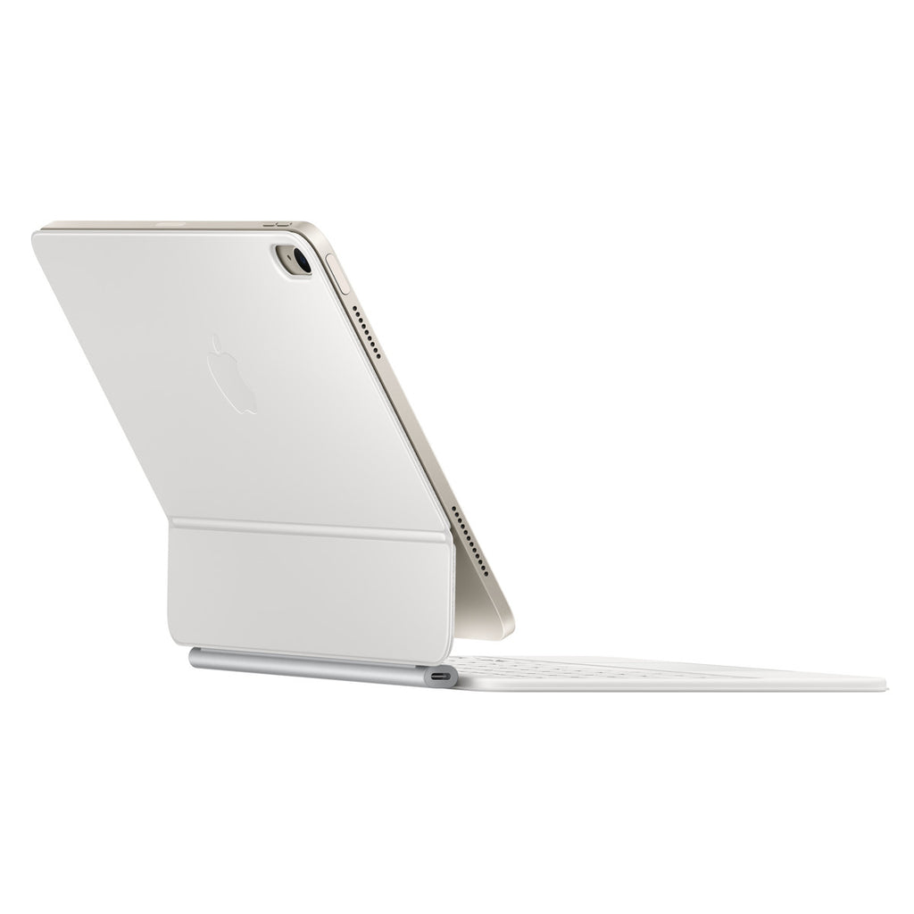 Caja de teclado y folio - con panel táctil - Apple Smart connector - QWERTY - español - blanco - para 10.9-inch iPad Air (4ª generación, 5ª generación); 11-inch iPad Air (M2, M3)