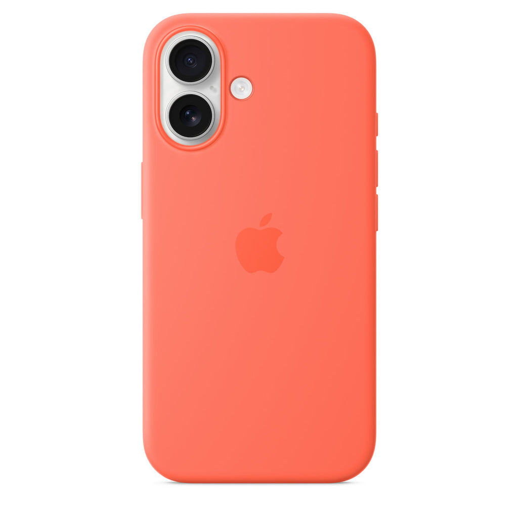 Tapa protectora para teléfono móvil - compatibilidad con MagSafe - silicona - mandarina - para iPhone 16