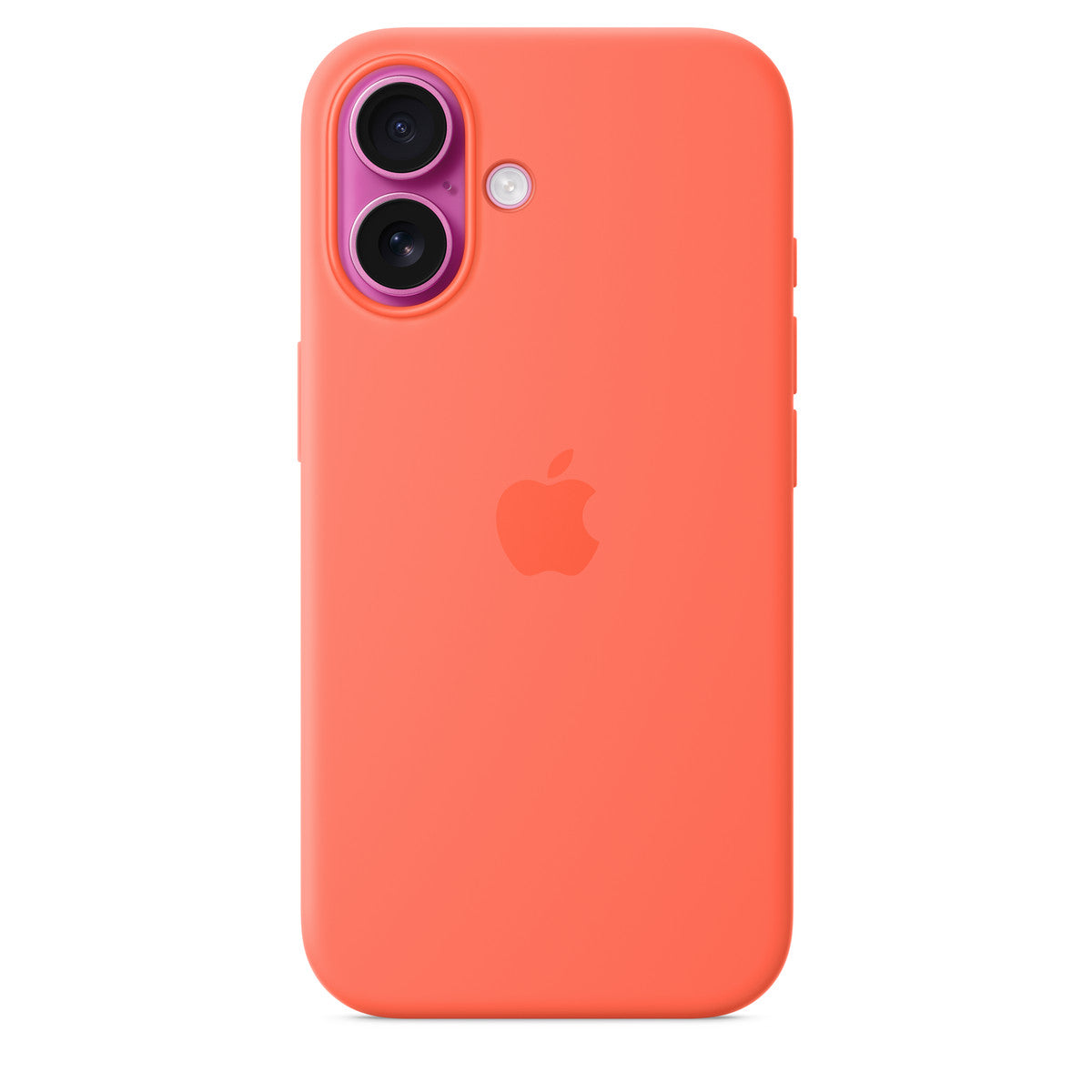 Tapa protectora para teléfono móvil - compatibilidad con MagSafe - silicona - mandarina - para iPhone 16