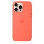 Tapa protectora para teléfono móvil - compatibilidad con MagSafe - silicona - mandarina - para iPhone 16 Pro Max