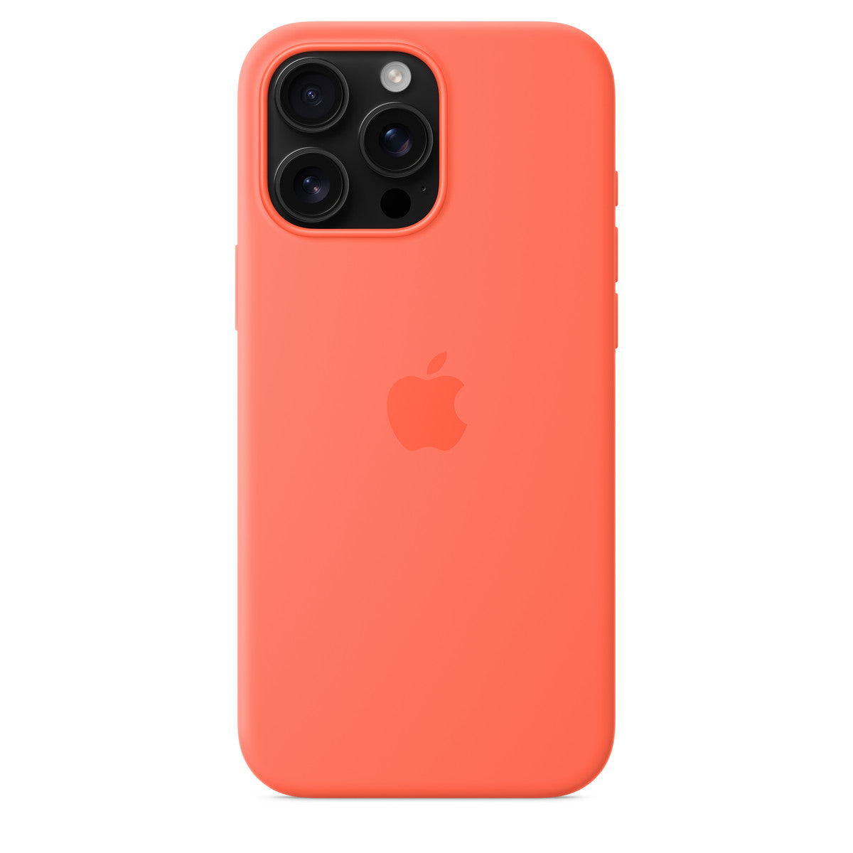 Tapa protectora para teléfono móvil - compatibilidad con MagSafe - silicona - mandarina - para iPhone 16 Pro Max