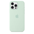 Tapa protectora para teléfono móvil - compatibilidad con MagSafe - silicona - aguamarina - para iPhone 16 Pro Max