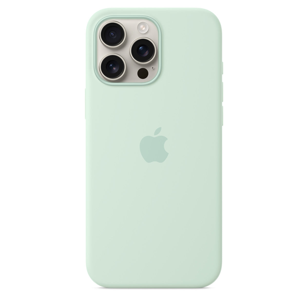 Tapa protectora para teléfono móvil - compatibilidad con MagSafe - silicona - aguamarina - para iPhone 16 Pro Max