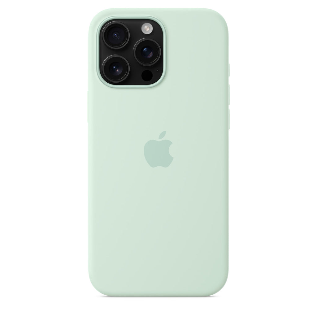 Tapa protectora para teléfono móvil - compatibilidad con MagSafe - silicona - aguamarina - para iPhone 16 Pro Max