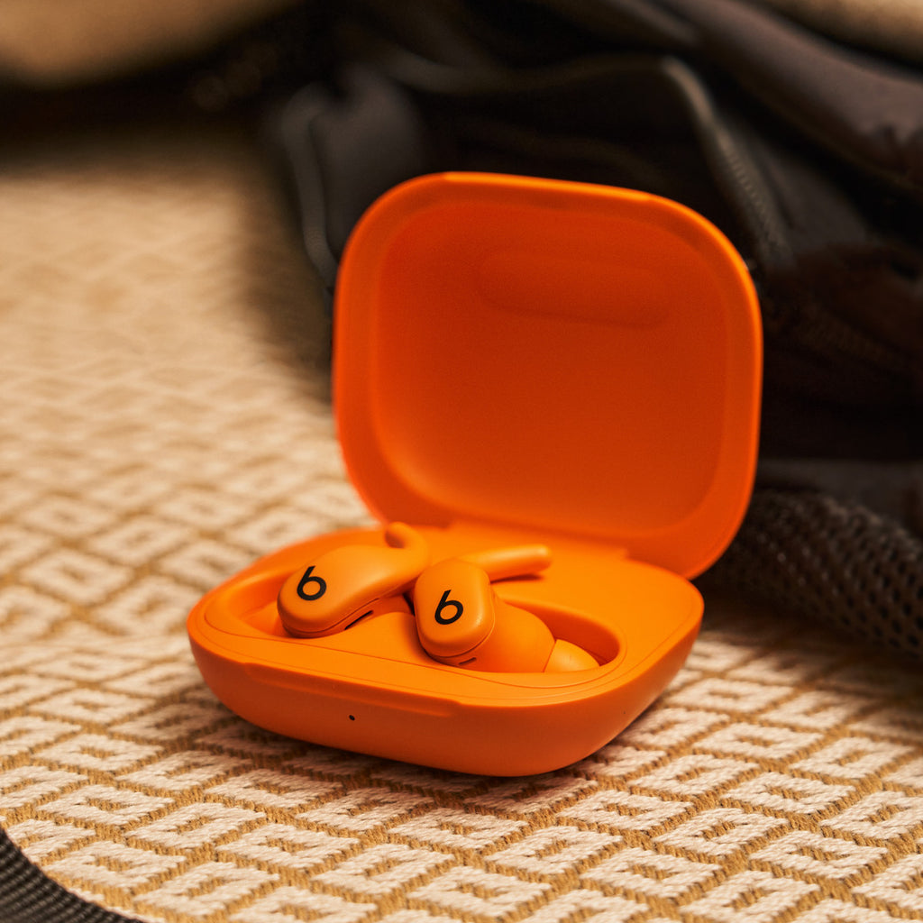 Auriculares inalámbricos con micro - en oreja - Bluetooth - cancelación de sonido activo - naranja chispa