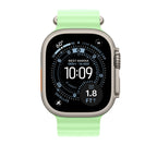 Apple Natural Titanium Finish Band Green Fluoroelastomer, Titanium (*49MM NEON GREEN OBAND EX - NT FIN)