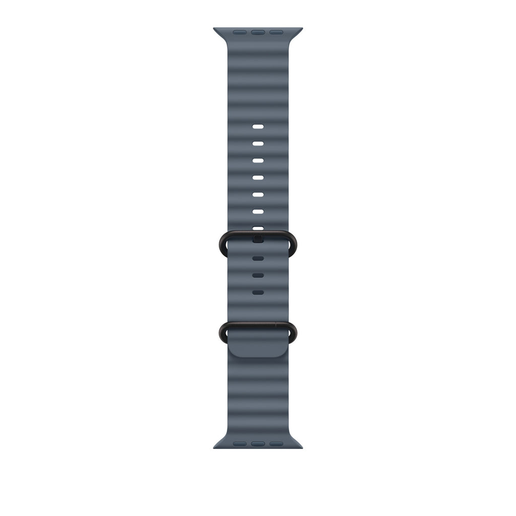 Correa para reloj inteligente - 49 mm, acabado en titanio negro - 130 - 200 mm - azul ancla - para Watch Hermès Series 12, SE 3, Series 10, Series 11, Series 12, Ultra 3, Ultra 4