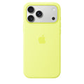 Tapa protectora para teléfono móvil - compatibilidad con MagSafe - silicona - amarillo neón - para iPhone 17 Pro Max