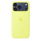 Tapa protectora para teléfono móvil - compatibilidad con MagSafe - silicona - amarillo neón - para iPhone 17 Pro Max