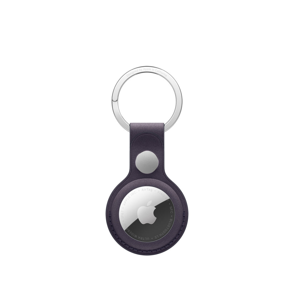 Apple AirTag FineWoven Key Ring – Midnight Purple (Apple - Case for airtag - stainless steel, microtwill - midnight purple - for AirTag)