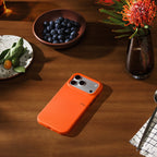 Apple Beats iPhone 17 Pro Max Rugged Case with MagSafe and Camera Control – Sierra Orange (Beats - Protective cover for mobile phone - rugged - camera control - MagSafe compatibility - soft thermoplastic polyurethane [TPU] - sierra orange - for iPhone 17 Pro Max)