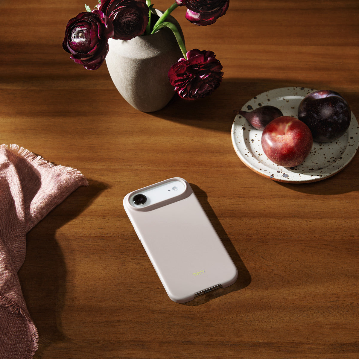 Tapa protectora para teléfono móvil - control de cámara - compatibilidad con MagSafe - policarbonato - piedra lima - para iPhone Air