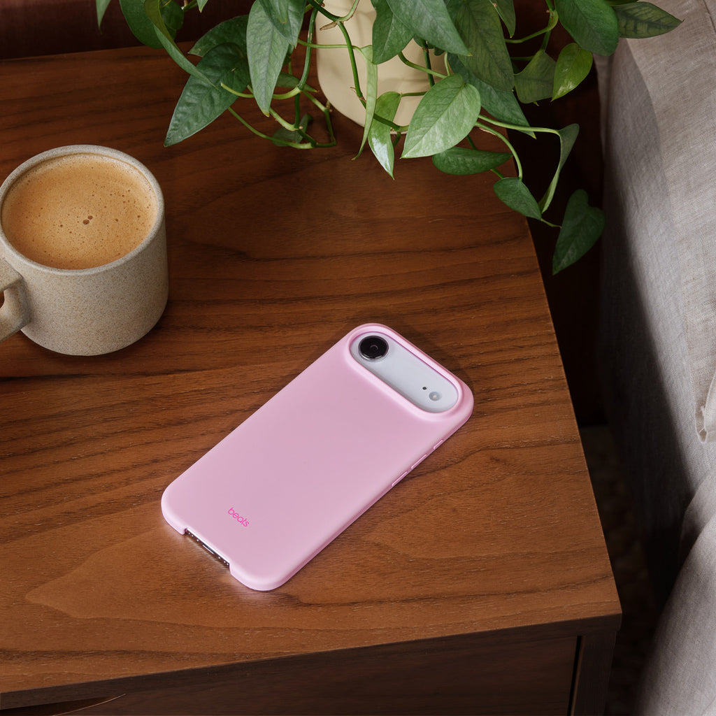 Tapa protectora para teléfono móvil - control de cámara - compatibilidad con MagSafe - policarbonato - rosa grava - para iPhone Air