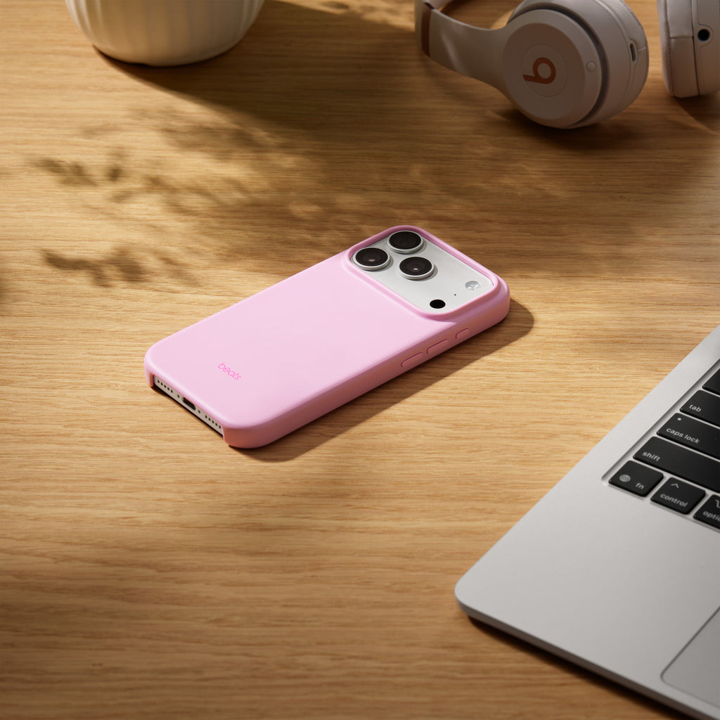 Apple Beats iPhone 17 Pro Case with MagSafe and Camera Control – Pebble Pink (Beats - Protective cover for mobile phone - camera control - MagSafe compatibility - polycarbonate - pebble pink - for iPhone 17 Pro)