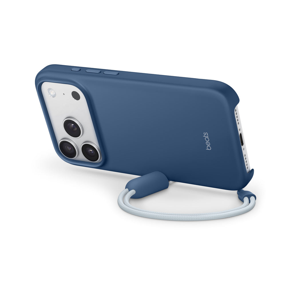 Apple Beats iPhone 17 Pro Kickstand Case with MagSafe and Camera Control - Bedrock Blue (Beats - Protective cover for mobile phone - with kickstand and camera control - MagSafe compatibility - polycarbonate - bedrock blue - for iPhone 17 Pro)