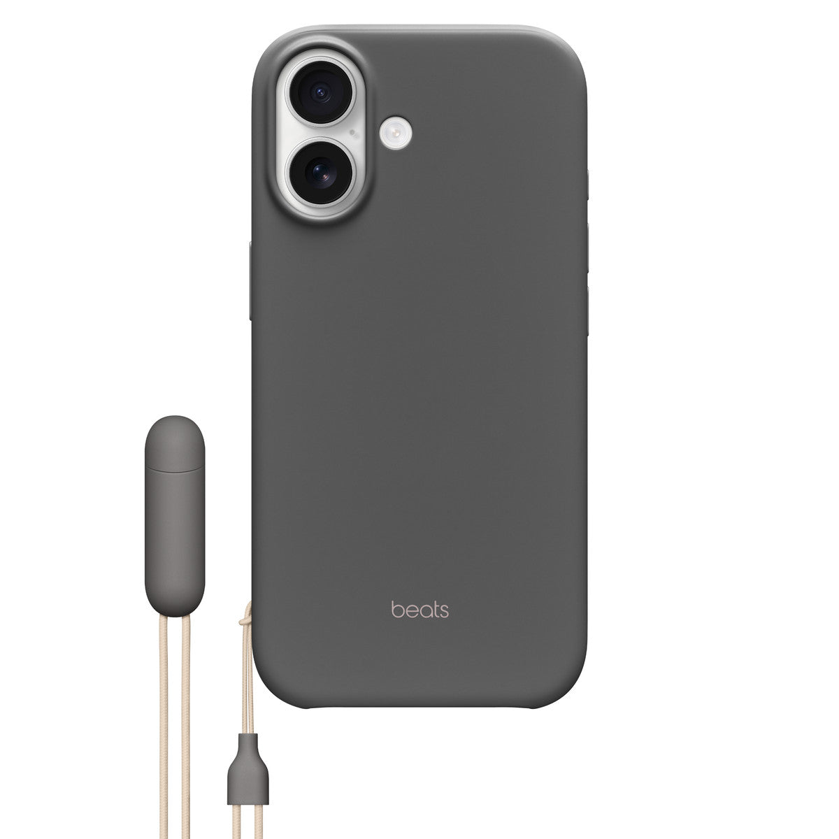 Tapa protectora para teléfono móvil - con soporte y control de cámara - compatibilidad con MagSafe - policarbonato - gris granito - para iPhone 17