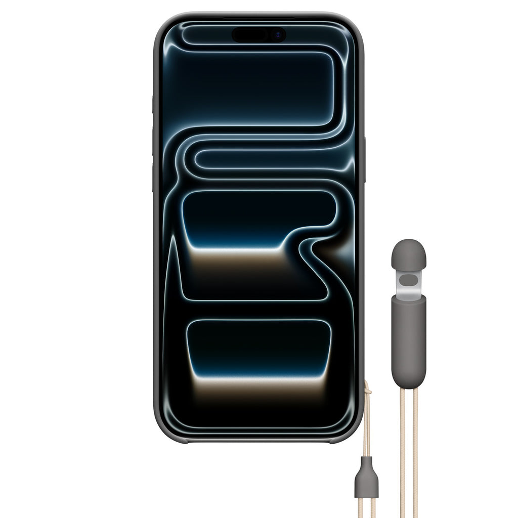 Tapa protectora para teléfono móvil - con soporte y control de cámara - compatibilidad con MagSafe - policarbonato - gris granito - para iPhone 17 Pro Max