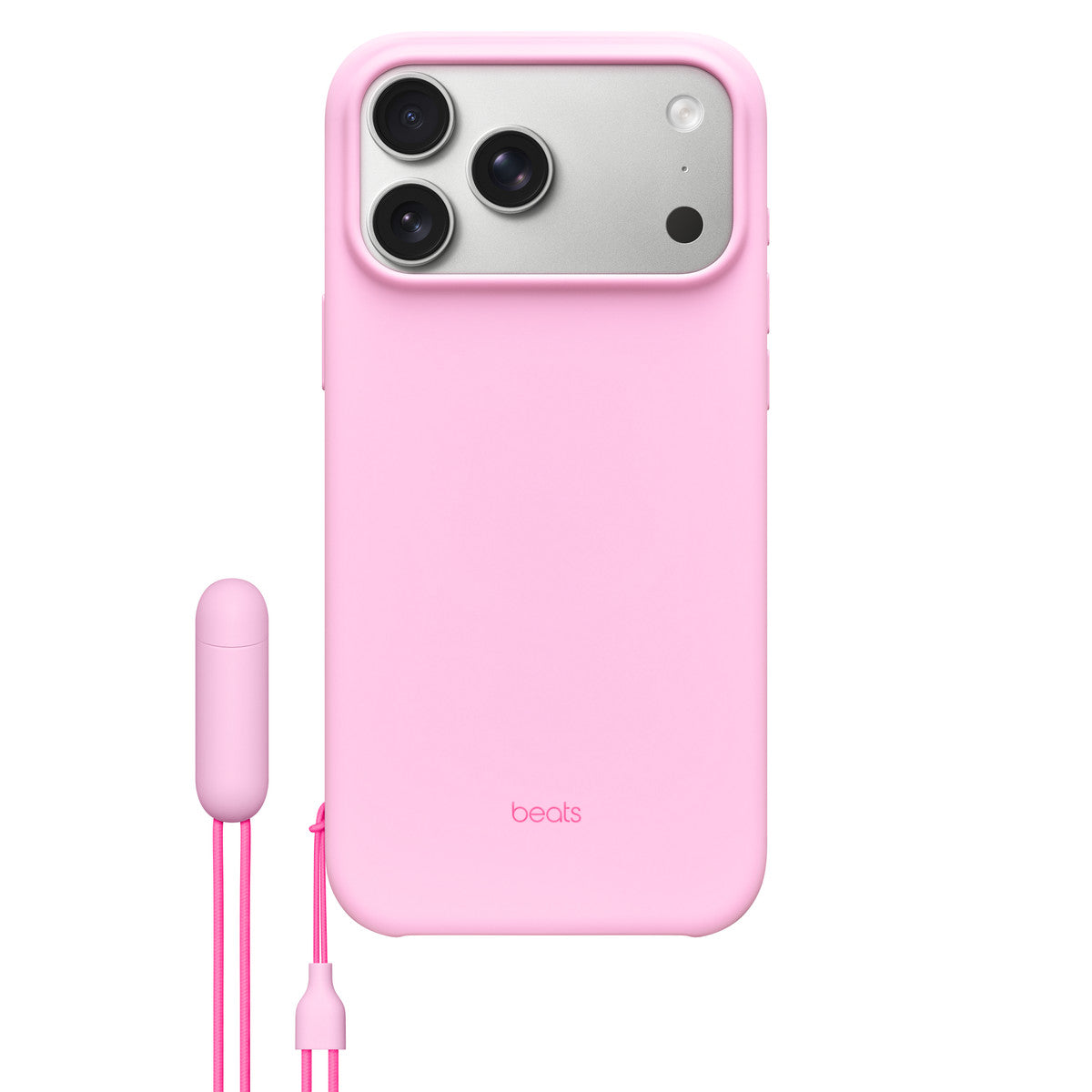 Apple Beats iPhone 17 Pro Max Kickstand Case with MagSafe and Camera Control - Pebble Pink (Beats - Protective cover for mobile phone - with kickstand and camera control - MagSafe compatibility - polycarbonate - pebble pink - for iPhone 17 Pro Max)
