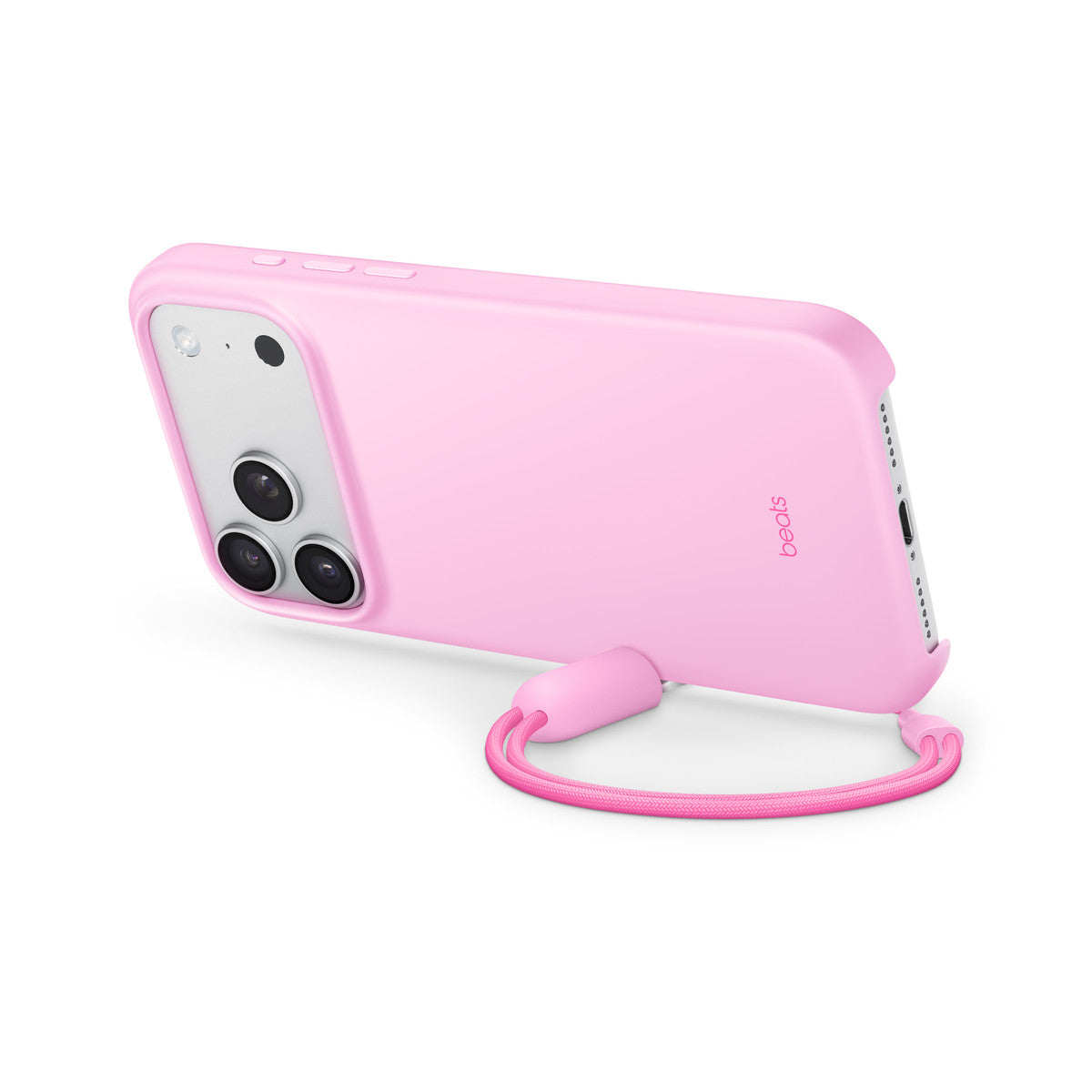 Apple Beats iPhone 17 Pro Max Kickstand Case with MagSafe and Camera Control - Pebble Pink (Beats - Protective cover for mobile phone - with kickstand and camera control - MagSafe compatibility - polycarbonate - pebble pink - for iPhone 17 Pro Max)