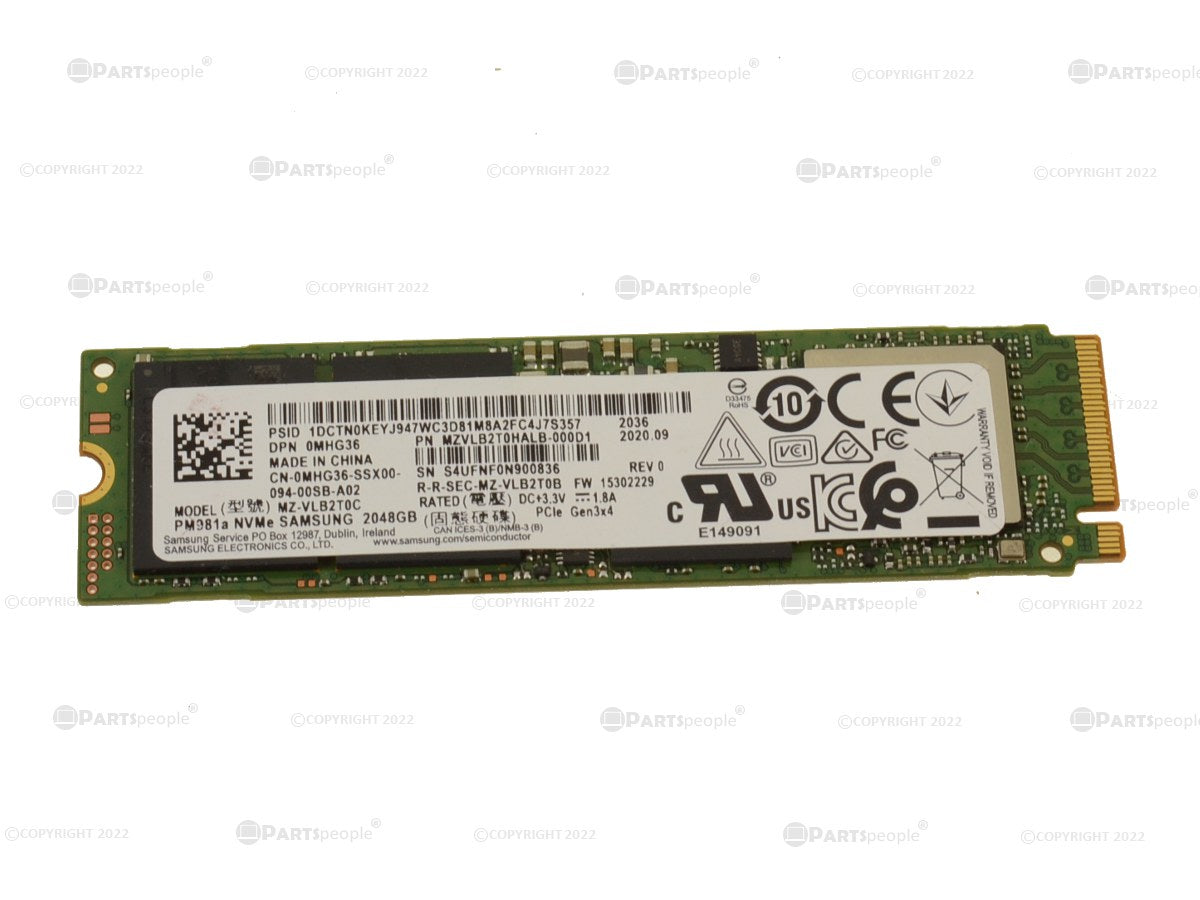 Dell SSD NVMe M.2 2TB con PCIe MHG36-RFB – Reacondicionado (2)