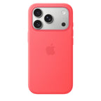 Apple iPhone 17 Pro Silicone Case with MagSafe – Bright Guava (IPHONE 17 PRO SILICONE CASE - WITH MAGSAFE BRIGHT GUAVA)